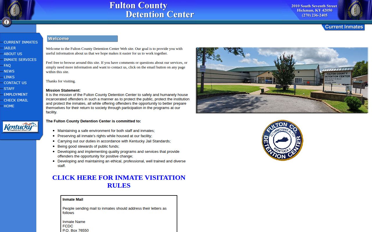 Fulton County Detention Center release and facility information