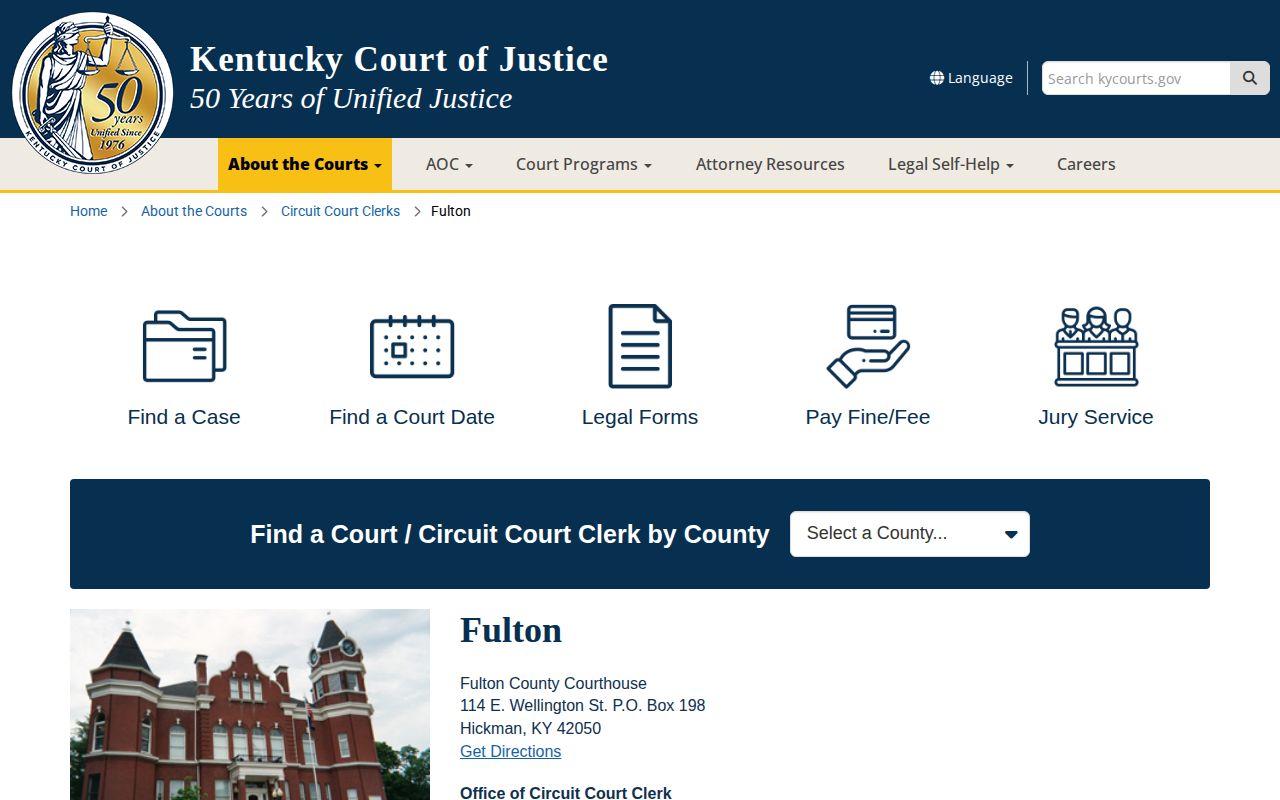 Fulton County court contact for released inmate records